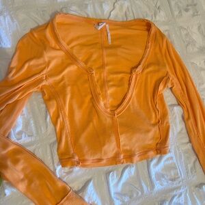 Urban Outfitters Out From Under Orange Crop Long Sleeve